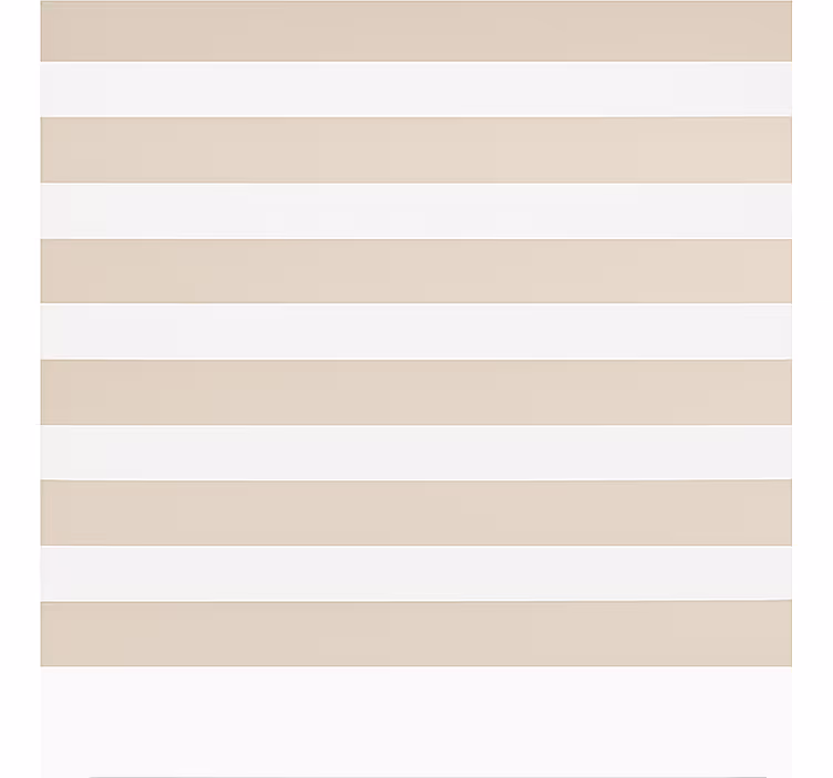Kreminė ir balta horizontali Klasikiniai roletai - „Tenstickers“