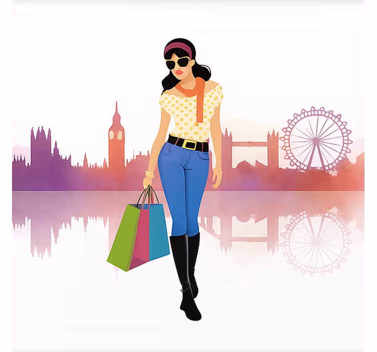 Londonietė miesto mergina Roletai paaugliškas - „Tenstickers“