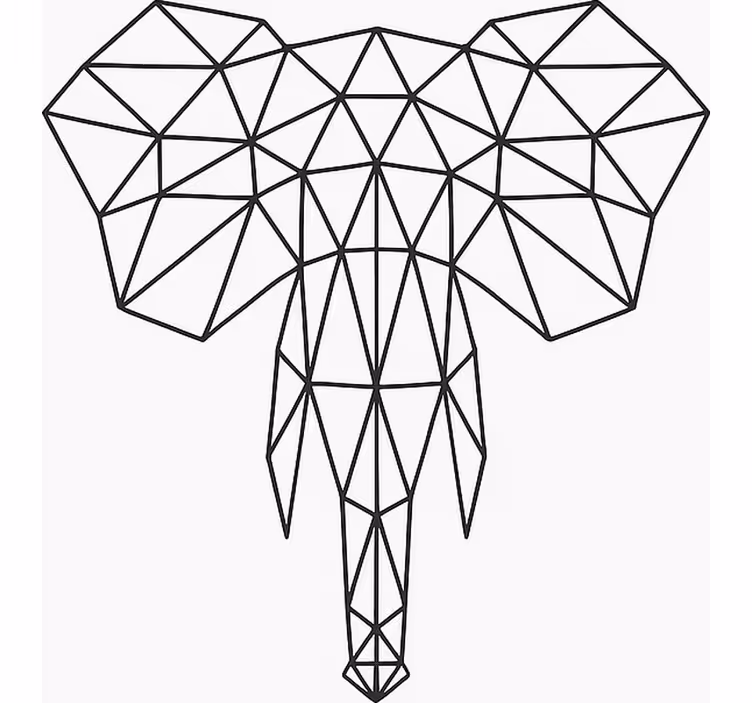 Modernus geometrinis dramblys Roletai paaugliškas - „Tenstickers“