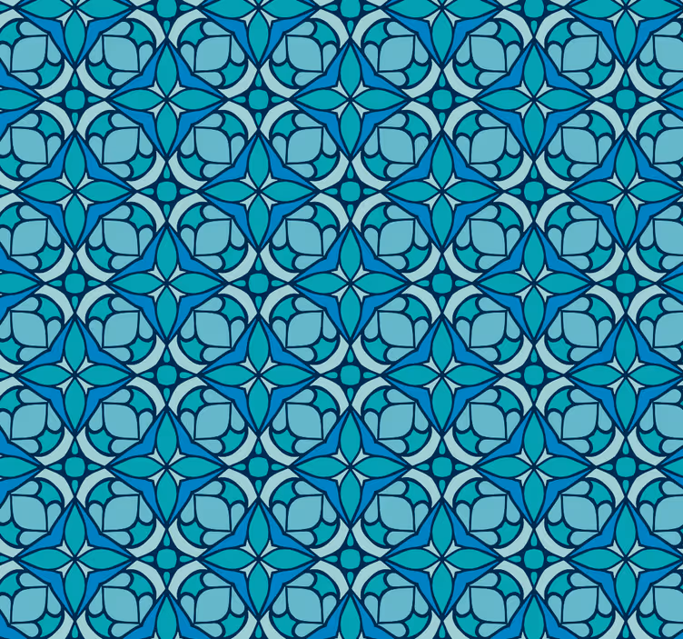 Zaliuzės vonios kambariui geometriniu raštu - „Tenstickers“