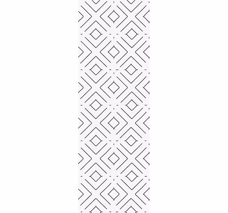 Roletai namų biuras baltas geometrinis raštas su plonomis - „Tenstickers“