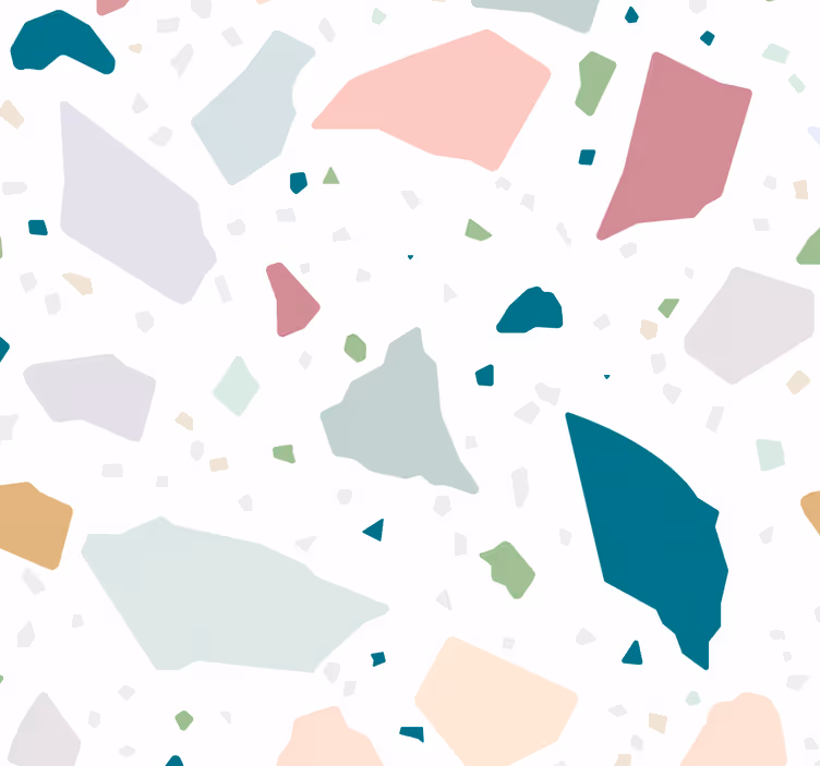 Roletai virtuvei spalvingas geometrinis terrazzo - „Tenstickers“