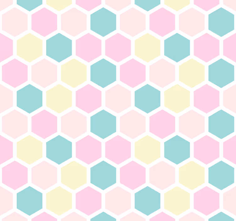 Roletai valgomasis geometriniai raštai ir pastelinių spalvų - „Tenstickers“
