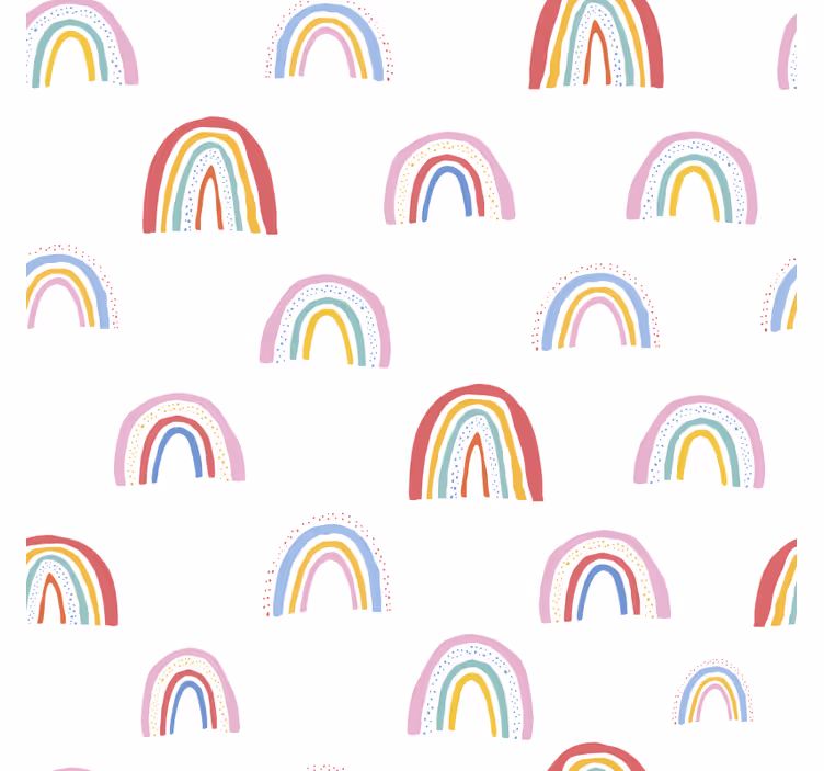 Roletai vaikų kambariui spalvingais vaivorykštės raštais - „Tenstickers“