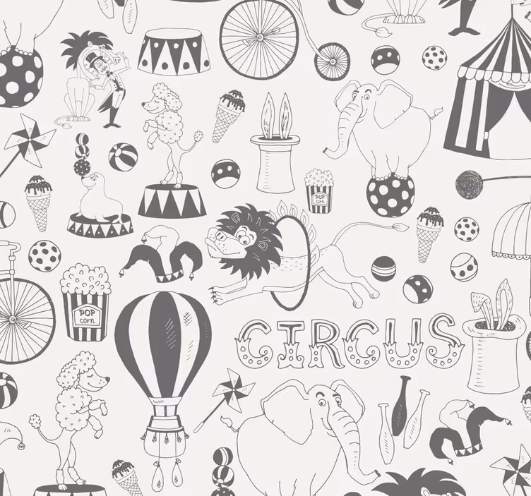 Roletai vaikų kambariui su cirko tema - „Tenstickers“