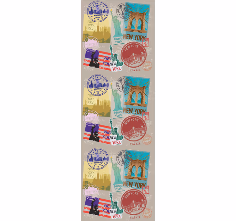 Roletai paaugliškas senasis nyc koliažas - „Tenstickers“