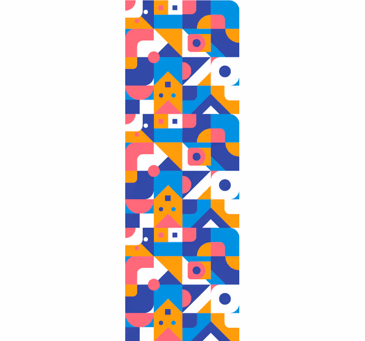 Roletai paaugliškas spalvingų geometrinių formų mozaika - „Tenstickers“