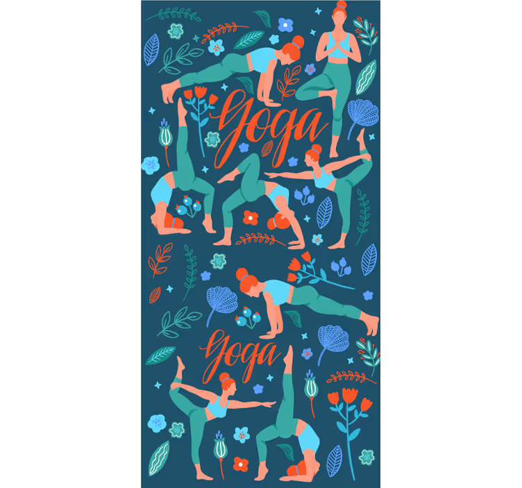 Roletai paaugliškas mergina praktikuojanti jogą - „Tenstickers“