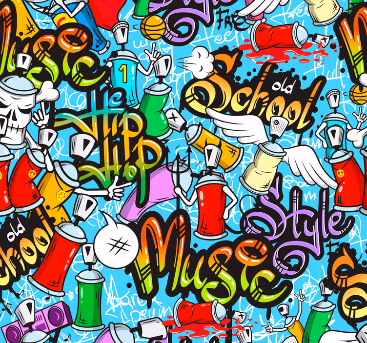 Roletai paaugliškas miesto grafiti hip-hop kultūra - „Tenstickers“