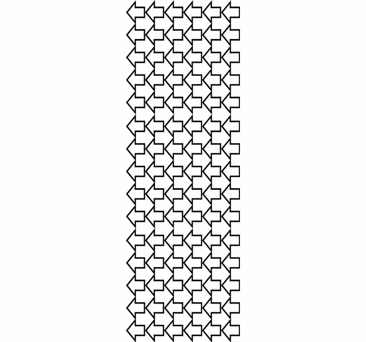 Roletai modernus geometriniai rodykliai juodomis linijomis - „Tenstickers“