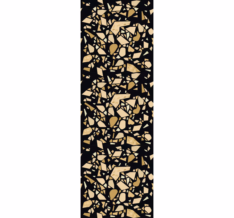 Roletai modernus terrazzo stiliaus juodasis auksas - „Tenstickers“