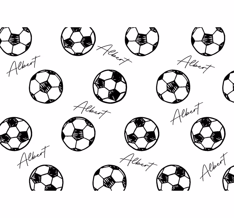 Roletai baltas futbolas su vardu - „Tenstickers“