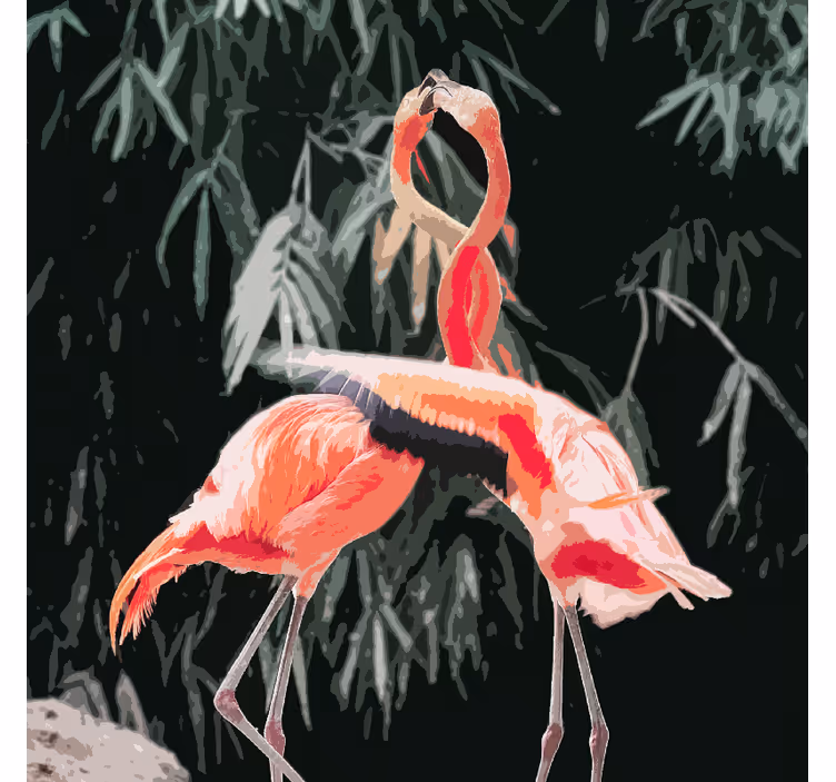Roletai svetainė sužavintys flamingai - „Tenstickers“