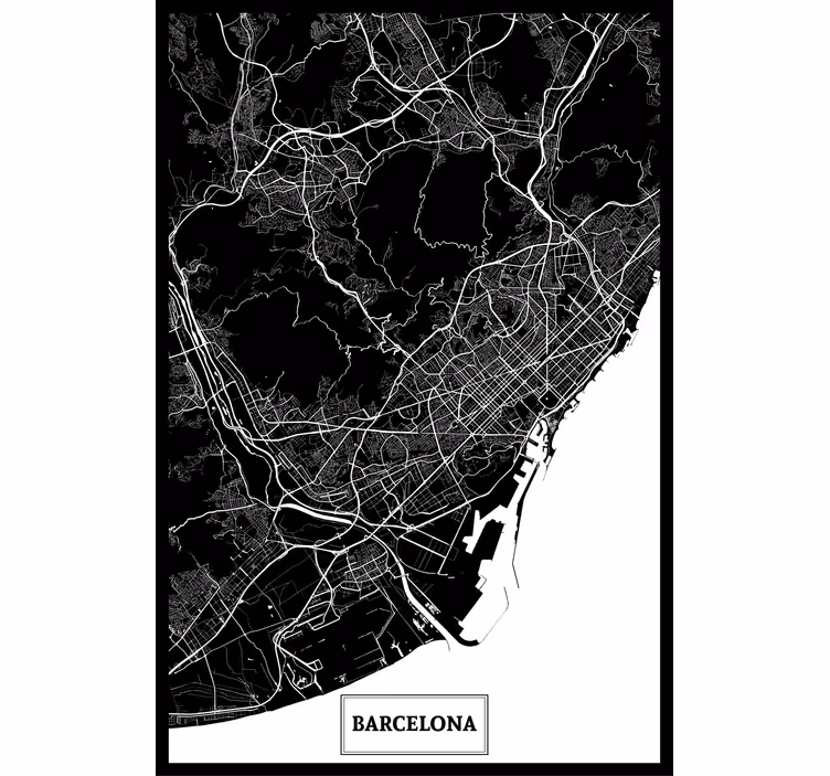 Roletai svetainė topografinė žemėlapis barselona - „Tenstickers“