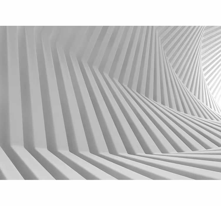 Roletai baltas abstraktūs geometriniai bangos - „Tenstickers“