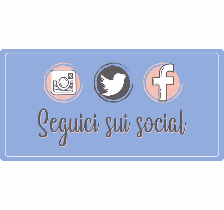 Roletai violetinė socialinių tinklų reklama - „Tenstickers“