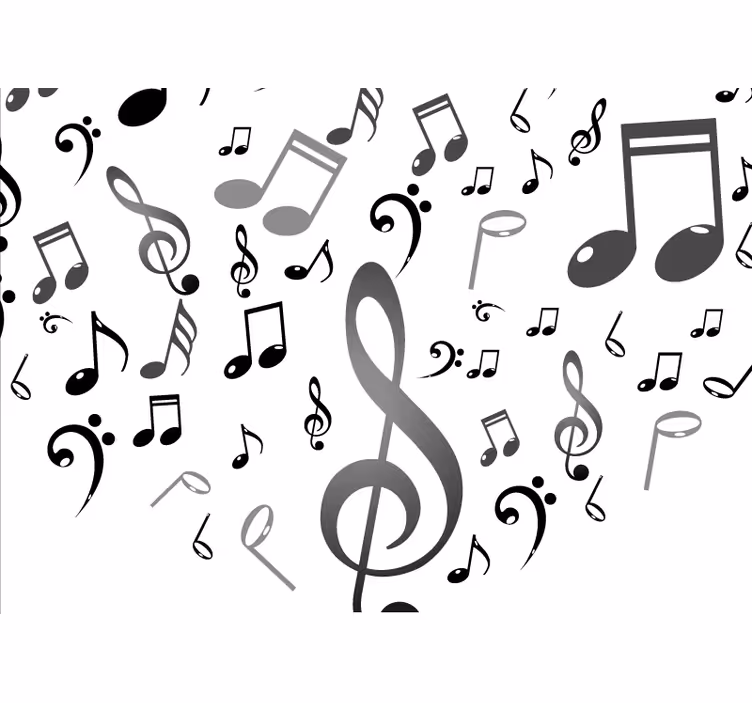 Roletai svetainė muzikos natos - „Tenstickers“