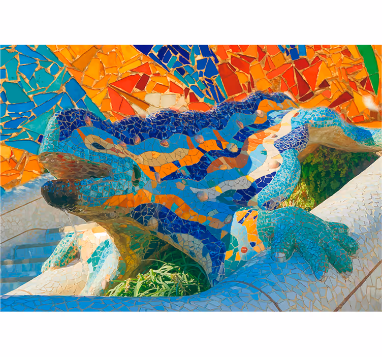 Roletai svetainė park güell fotomuralas - „Tenstickers“