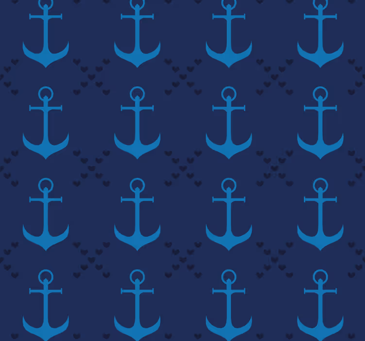 Roletai mėlyna jūriniai inkarai - „Tenstickers“