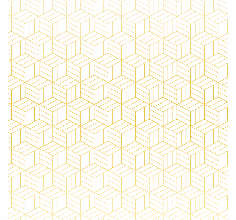 Roletai modernus aukso folijos geometriniai kubai - „Tenstickers“