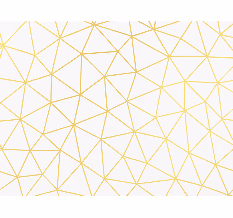 Roletai modernus auksinis geometrinis prismų mozaikas - „Tenstickers“