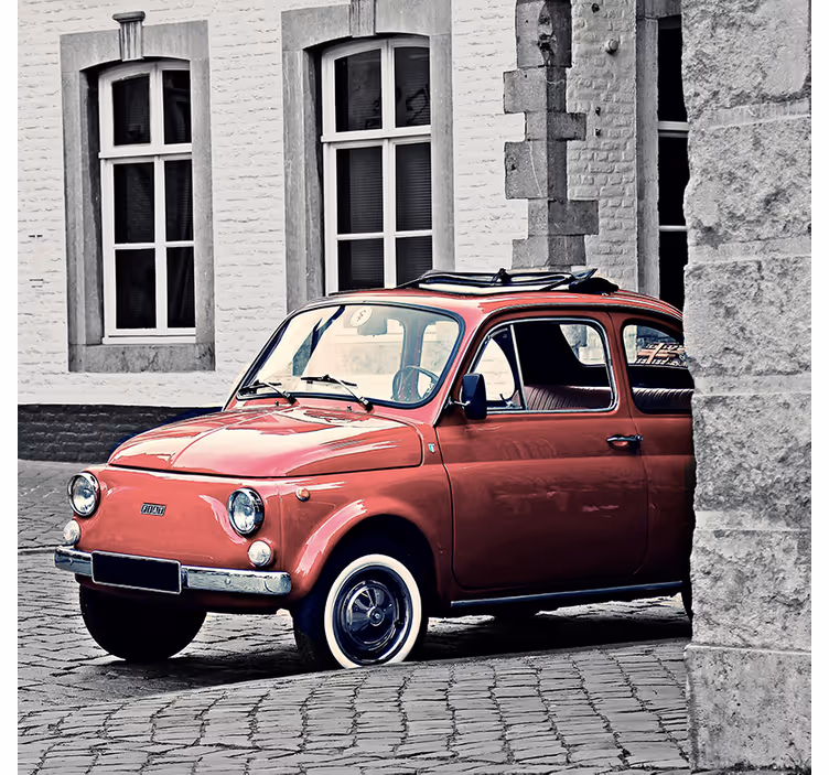 Roletai svetainė senoviniam fiat 500 - „Tenstickers“