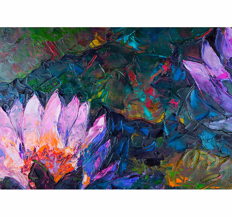 Roletai svetainė aliejaus tapyba lotus - „Tenstickers“