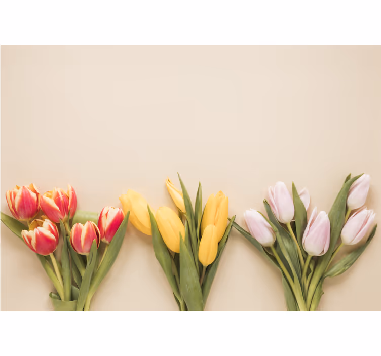 Roletai svetainė trijų spalvų gėlės - „Tenstickers“