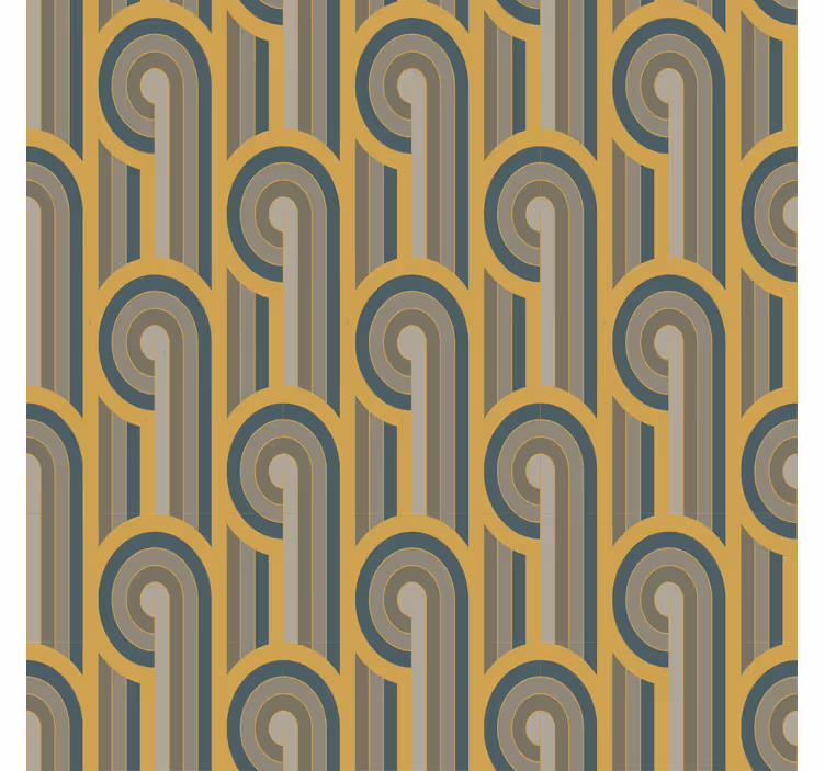 Roletai svetainė geometrinės formos art deco stiliumi - „Tenstickers“