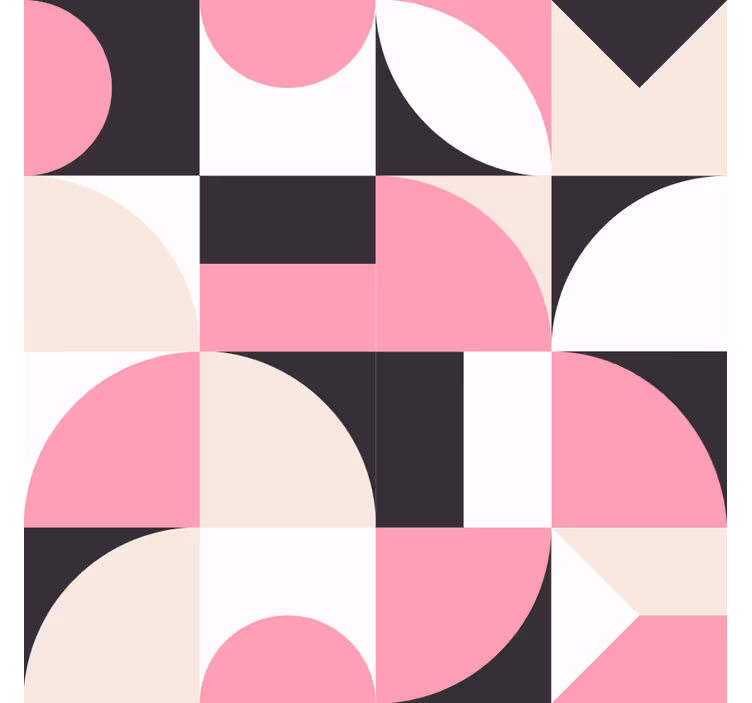 Roletai svetainė rožinės geometrinės nordiškos figūros - „Tenstickers“