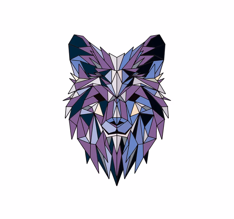Roletai svetainė geometrinis vilkas - „Tenstickers“
