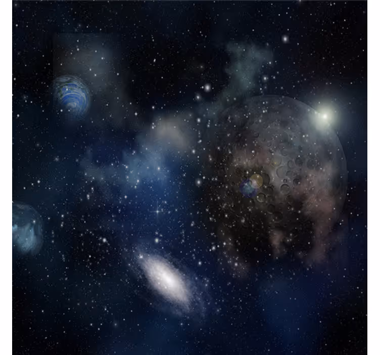 Roletai svetainė gražiam kosmoso ir planetų vaizdui - „Tenstickers“