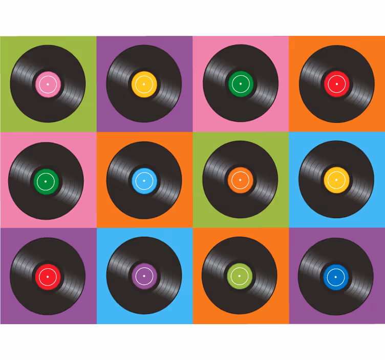 Roletai miegamajam vinilo diskų plokštės - „Tenstickers“