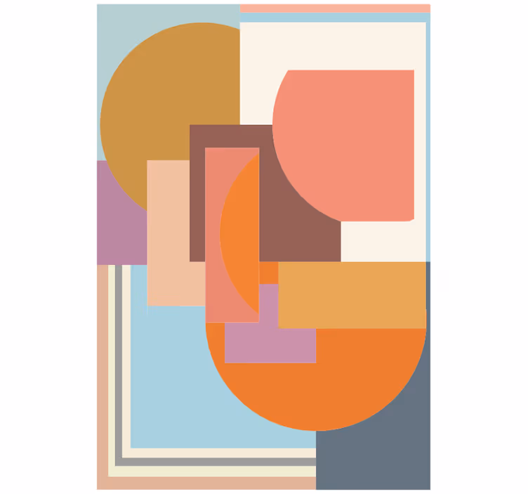 Roletai miegamajam moderniu geometriniu mozaiku - „Tenstickers“