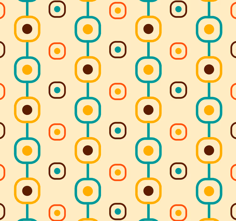 Roletai vintažinis 60-ųjų geometriniai - „Tenstickers“