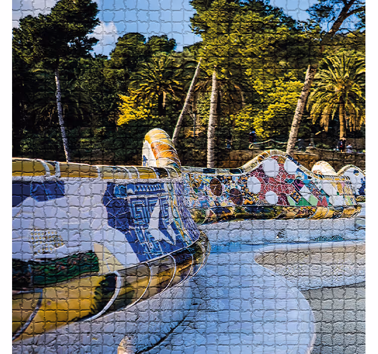 Roletai svetainė su park güell vaizdais - „Tenstickers“