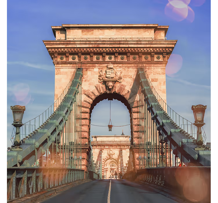Roletai svetainė su panoraminiu budapešto tilto vaizdu - „Tenstickers“