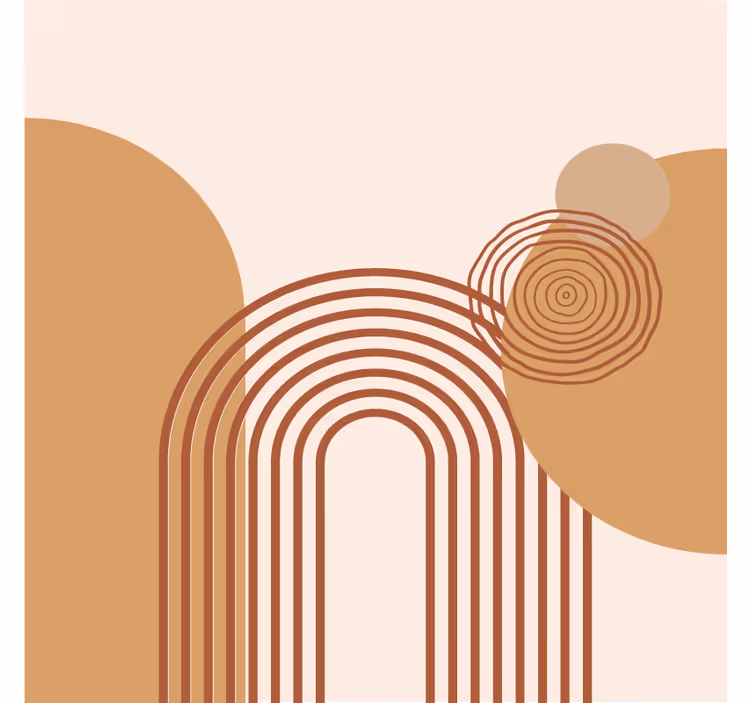 Roletai svetainė naujo šilto geometrinio stiliaus - „Tenstickers“
