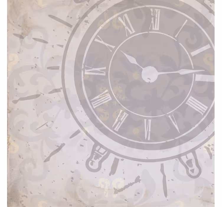 Roletai svetainė balti shabby chic laikrodžiai su žodžiais - „Tenstickers“