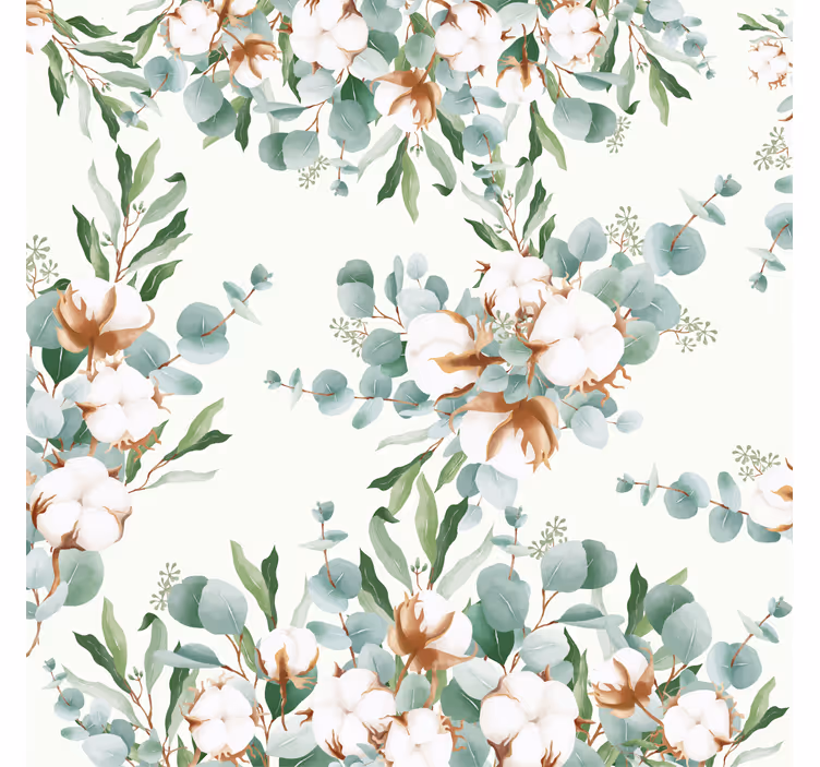 Roletai svetainė medvilniniai augalai shabby chic stiliaus - „Tenstickers“