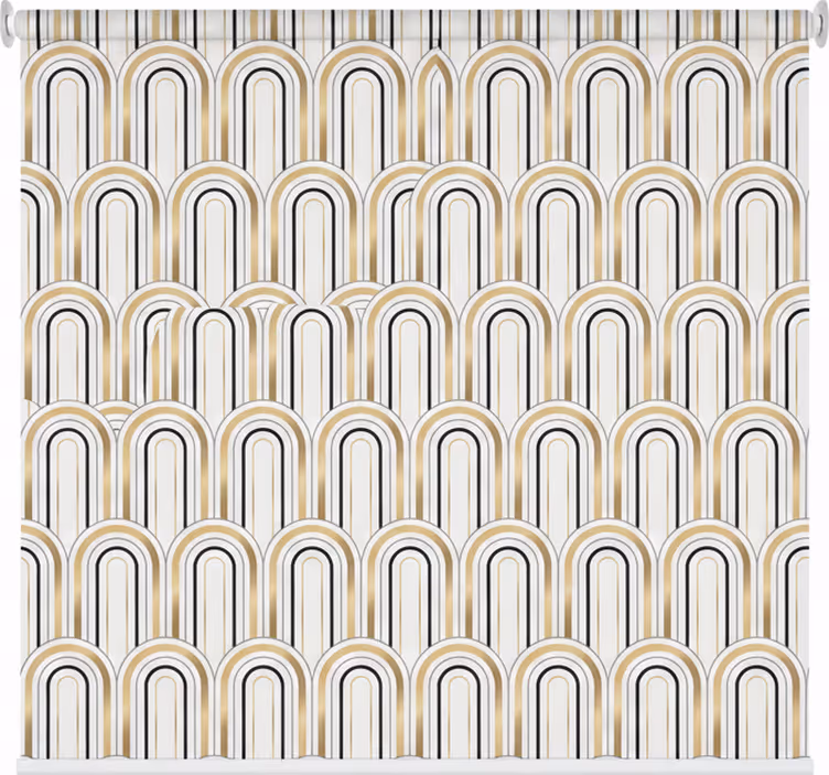 Roletai svetainė su art deco geometrinėmis figūromis - „Tenstickers“