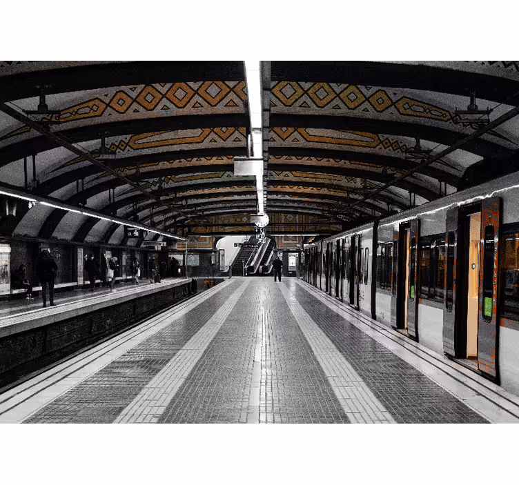 Roletai miegamajam metro stotis 3d - „Tenstickers“