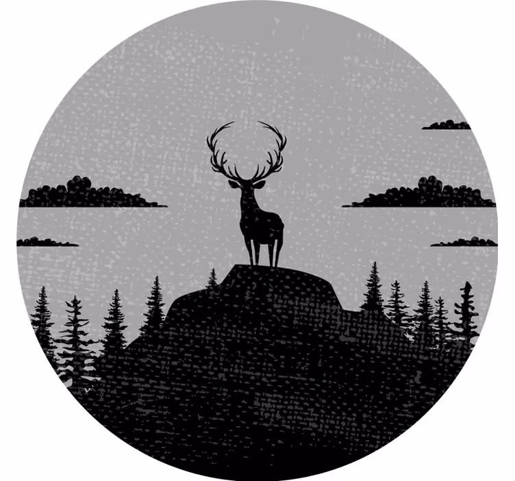 Roletai pilka juodas ir pilkas elnias - „Tenstickers“