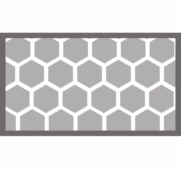 Roletai pilka su baltais geometriniais penktakampiais - „Tenstickers“