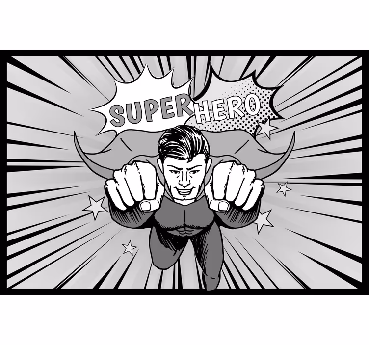 Roletai pilka nuostabios superherojų dizaino - „Tenstickers“