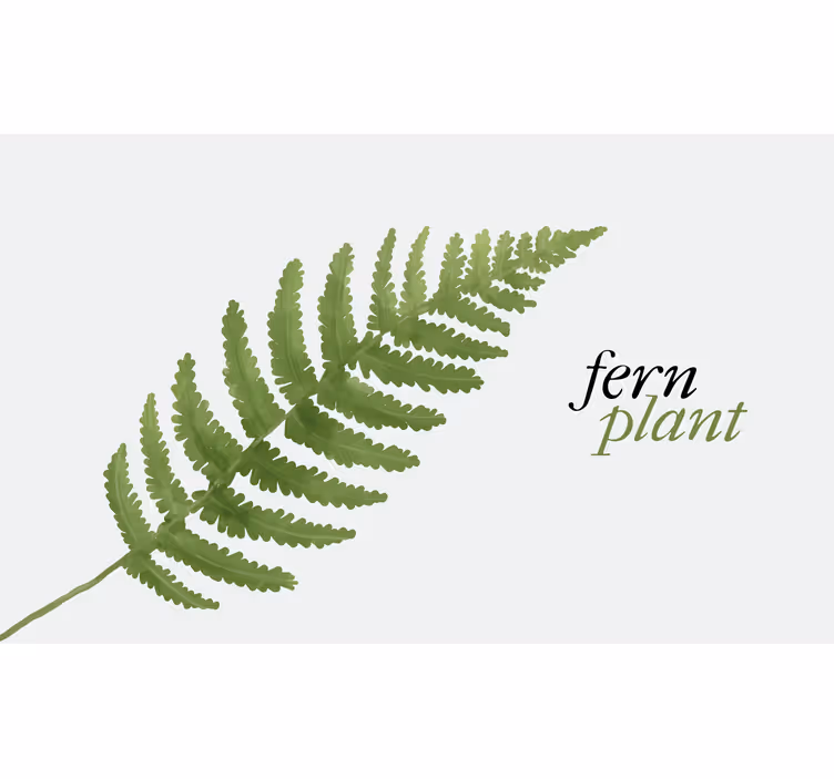 Roletai miegamajam su minimalistiniu ferns stiliumi - „Tenstickers“