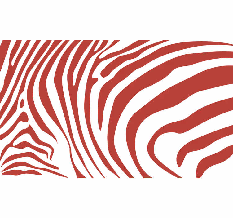 Roletai miegamajam raudonomis zebra juostelėmis - „Tenstickers“