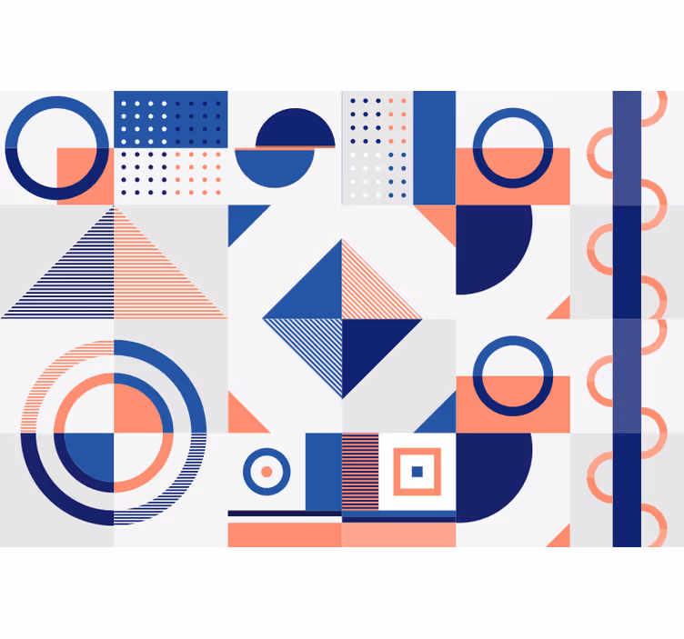 Roletai miegamajam skandinaviško geometrinio rašto - „Tenstickers“