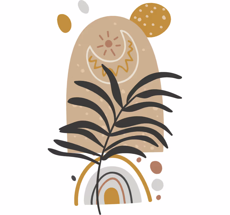 Roletai miegamajam boho stiliaus augalams - „Tenstickers“