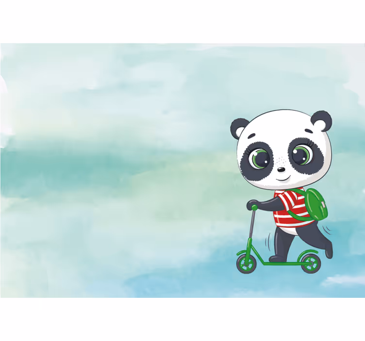 Roletai vaiku kambariui panda itališka marškinėliai - „Tenstickers“